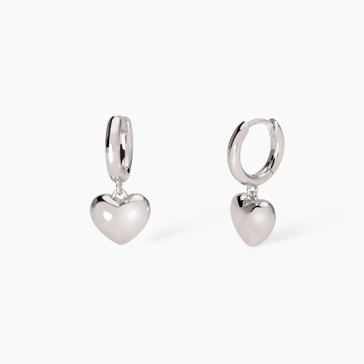 Orecchini A Cerchio In Argento Con Pendenti A Cuore Mabina Donna "Feeling" 563820