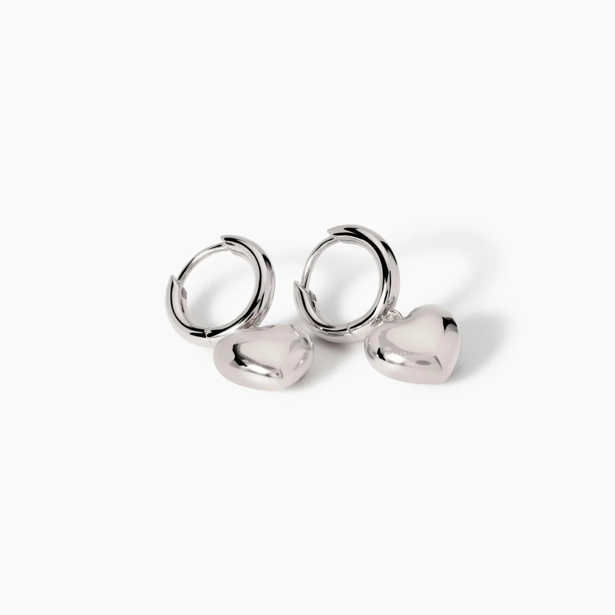Orecchini A Cerchio In Argento Con Pendenti A Cuore Mabina Donna "Feeling" 563820