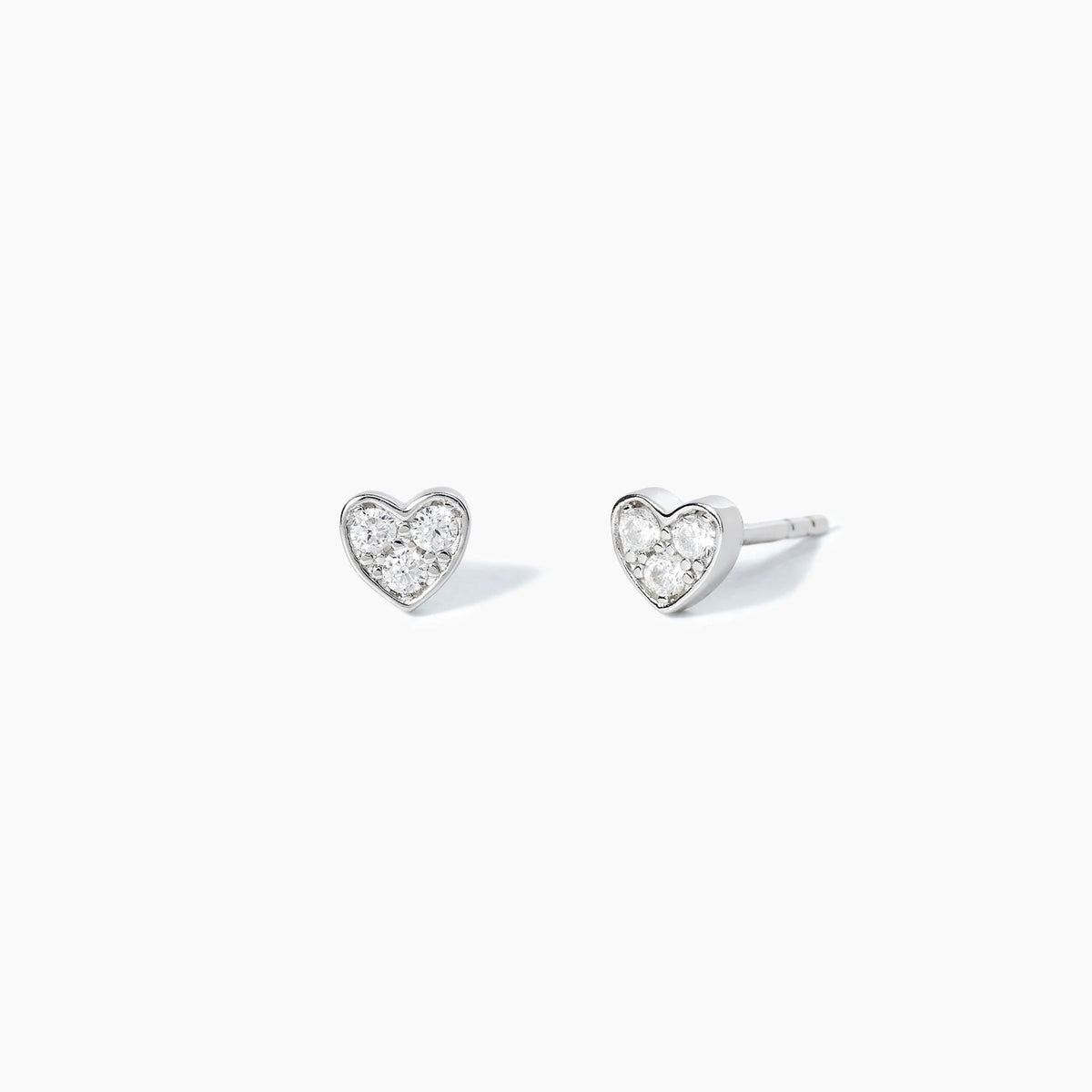 Orecchini A Cuore In Argento Con Zirconi Bianchi Mabina Donna "Little Joy" 563229
