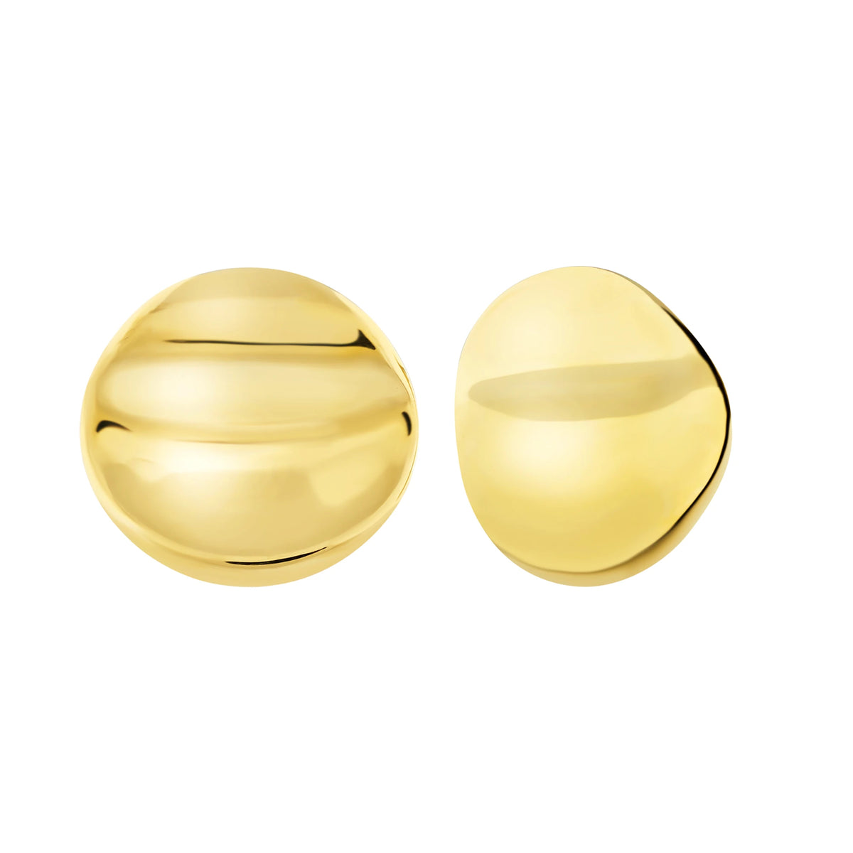 Orecchini A Lobo In Acciaio Con Finitura PVD Oro 14K Breil Donna "Globe" TJ4063