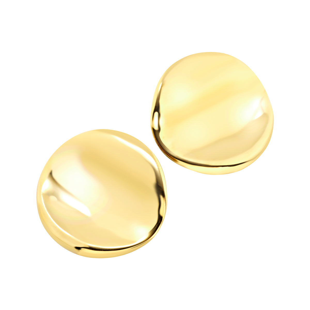 Orecchini A Lobo In Acciaio Con Finitura PVD Oro 14K Breil Donna "Globe" TJ4063