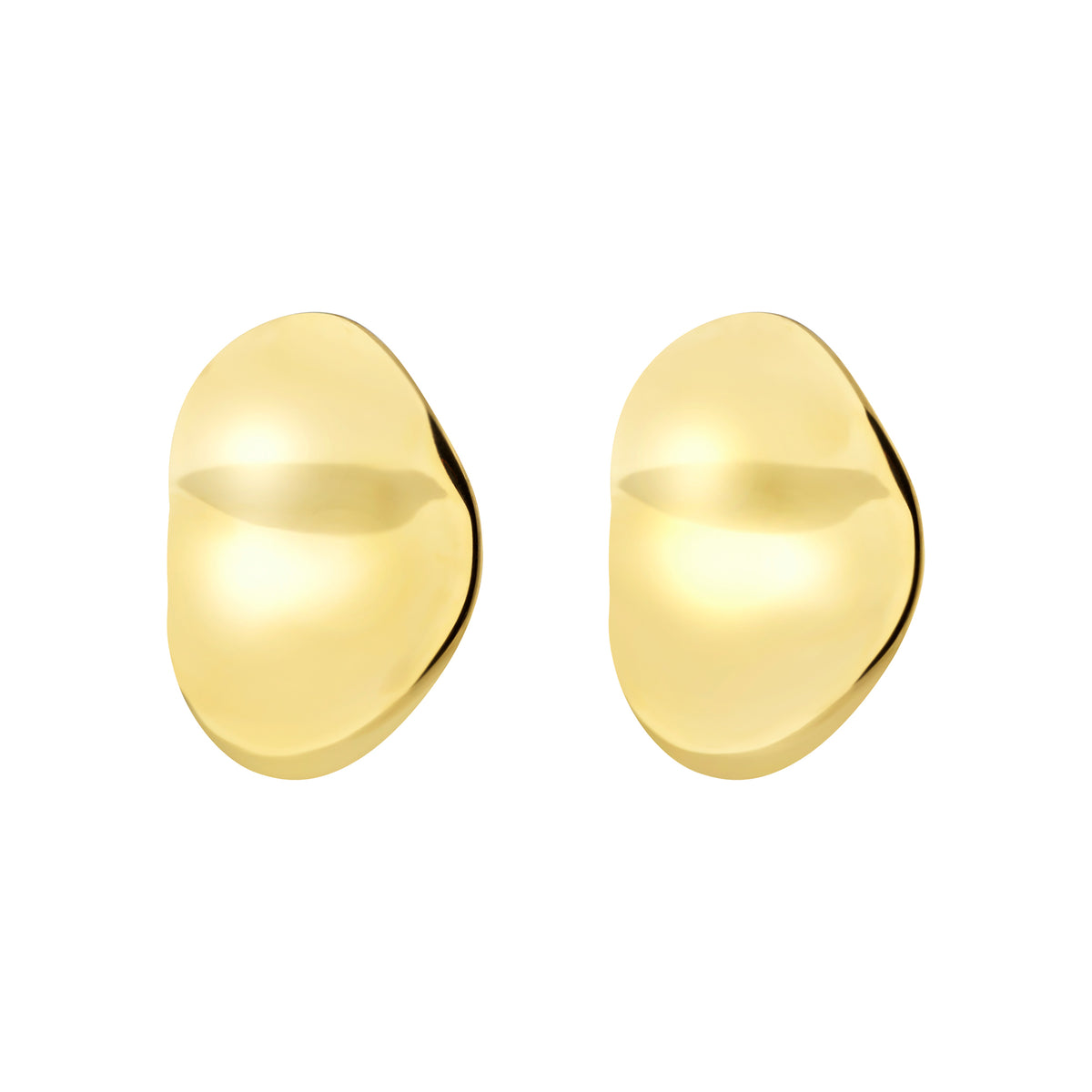 Orecchini A Lobo In Acciaio Con Finitura PVD Oro 14K Breil Donna "Globe" TJ4063
