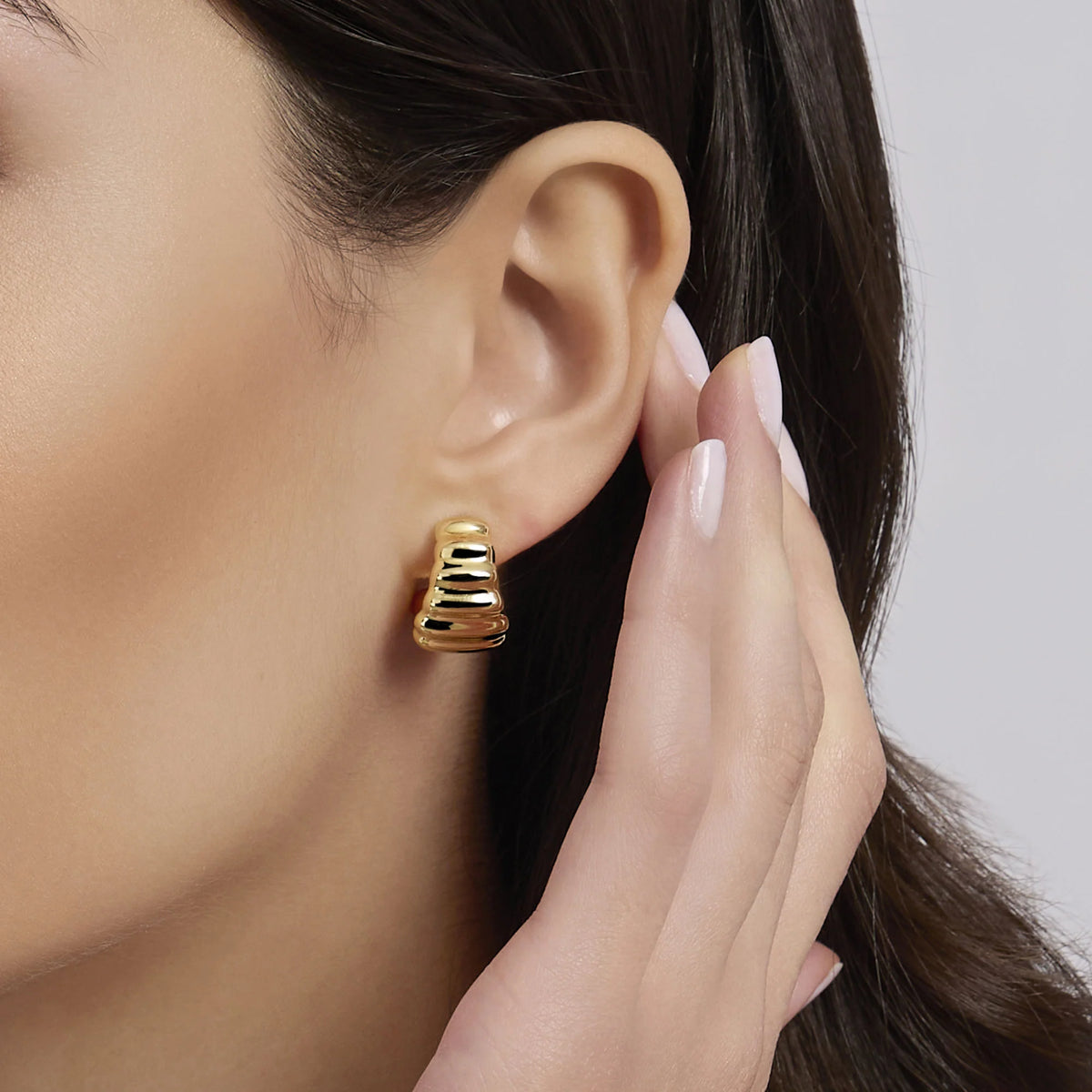 Orecchini A Semicerchio In Argento Donna Mabina "Onde" 563928