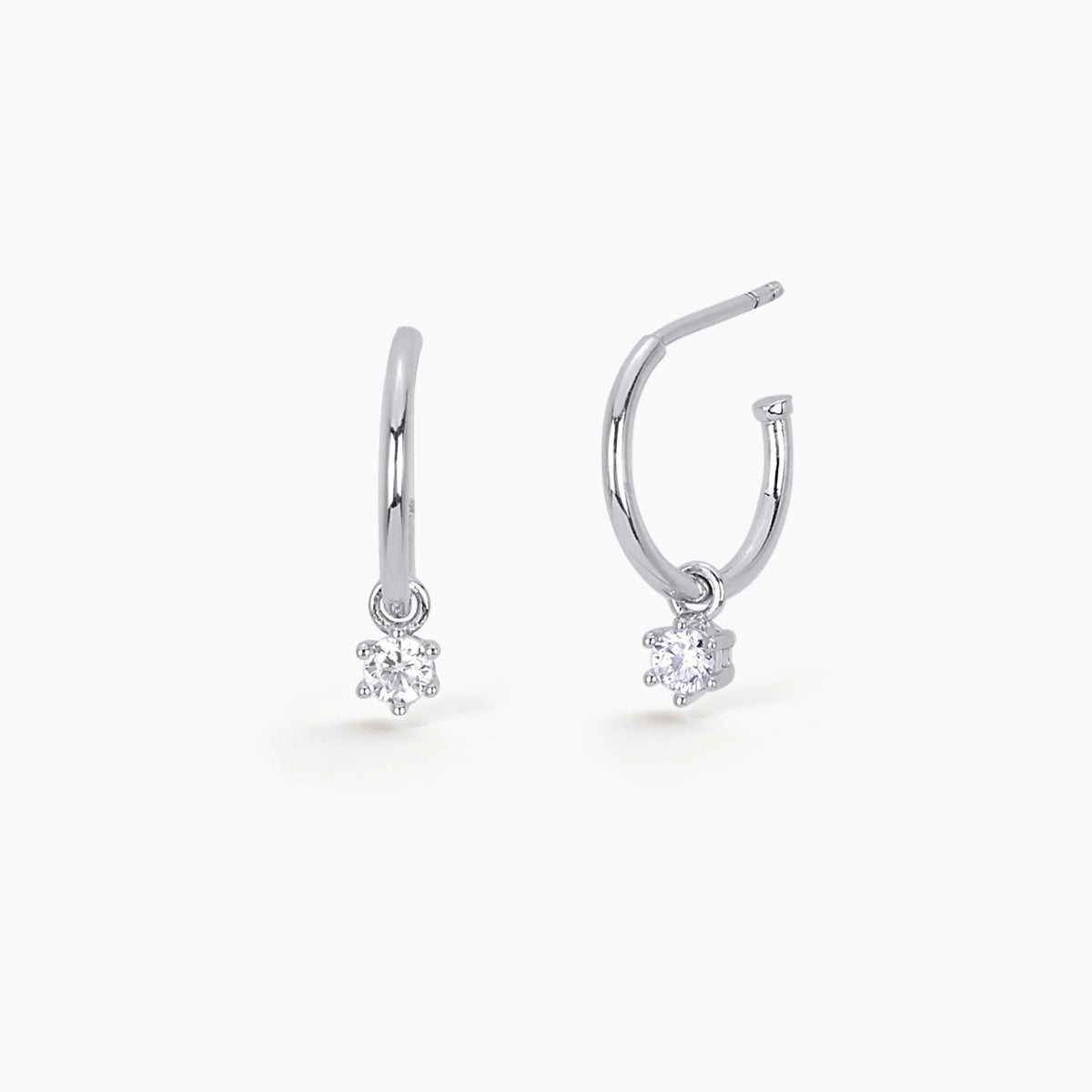 Orecchini A Semierchio In Argento Mabina Donna "Light And Shadow" 563269