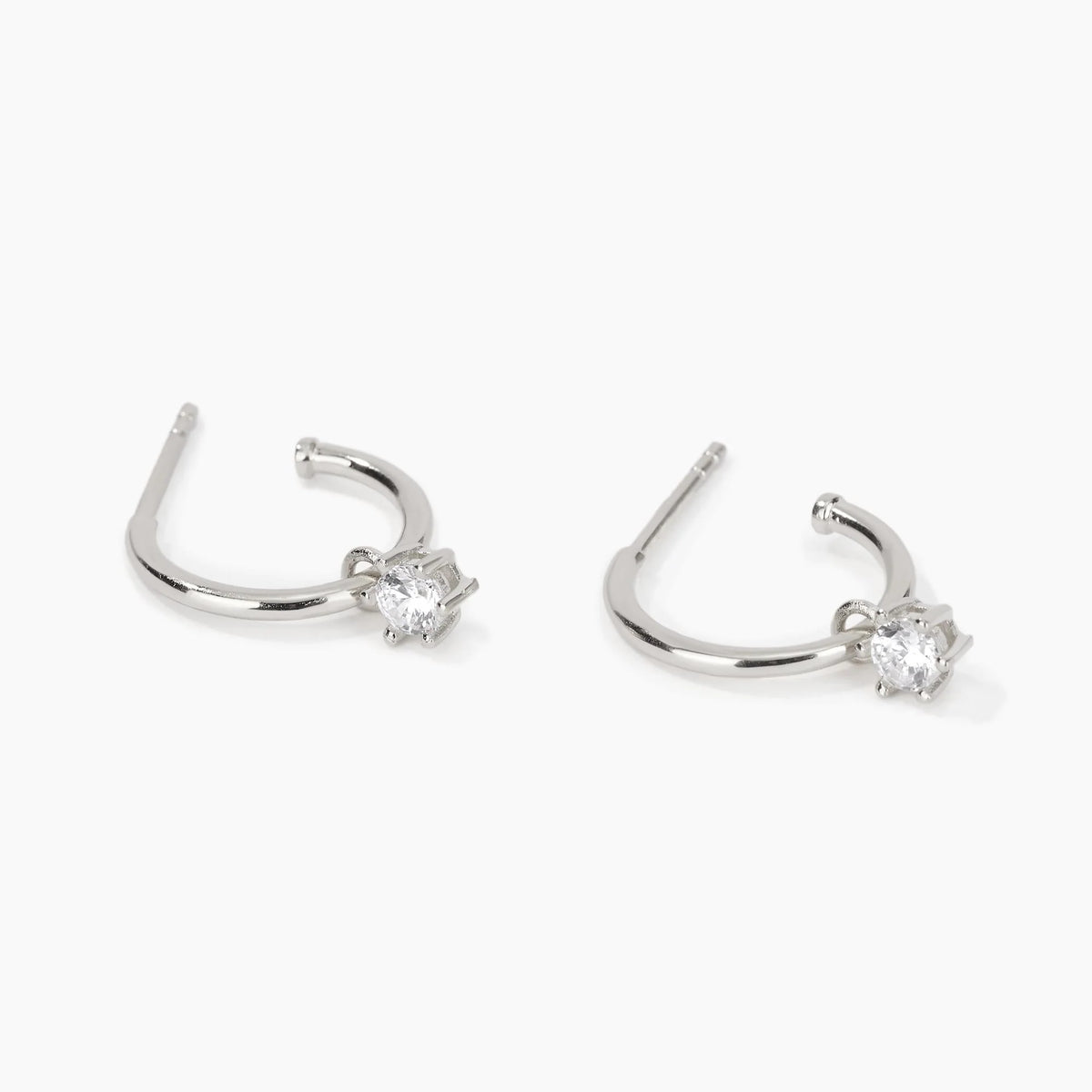 Orecchini A Semierchio In Argento Mabina Donna "Light And Shadow" 563269