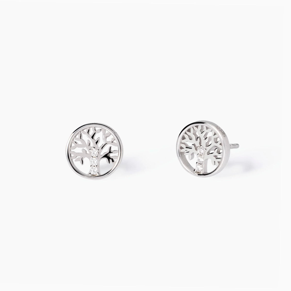 Orecchini In Argento Con Albero Della Vita E Zirconi Bianchi "Albero Della Vita" 563810