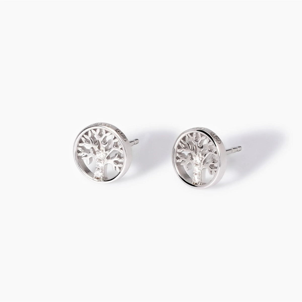 Orecchini In Argento Con Albero Della Vita E Zirconi Bianchi "Albero Della Vita" 563810