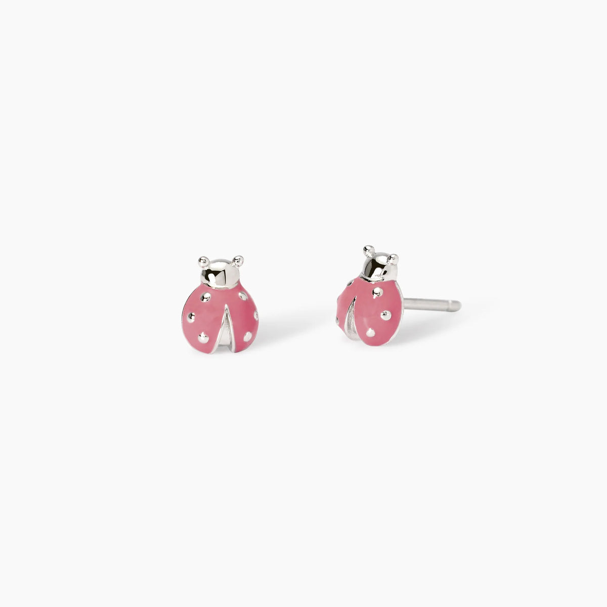 Orecchini In Argento Con Coccinelle Smaltate Bambina Mabina Junior "Fortunella" 563854