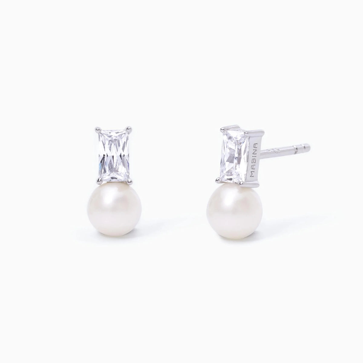Orecchini In Argento E Perle Mabina Donna "Mon Chéri" 563554