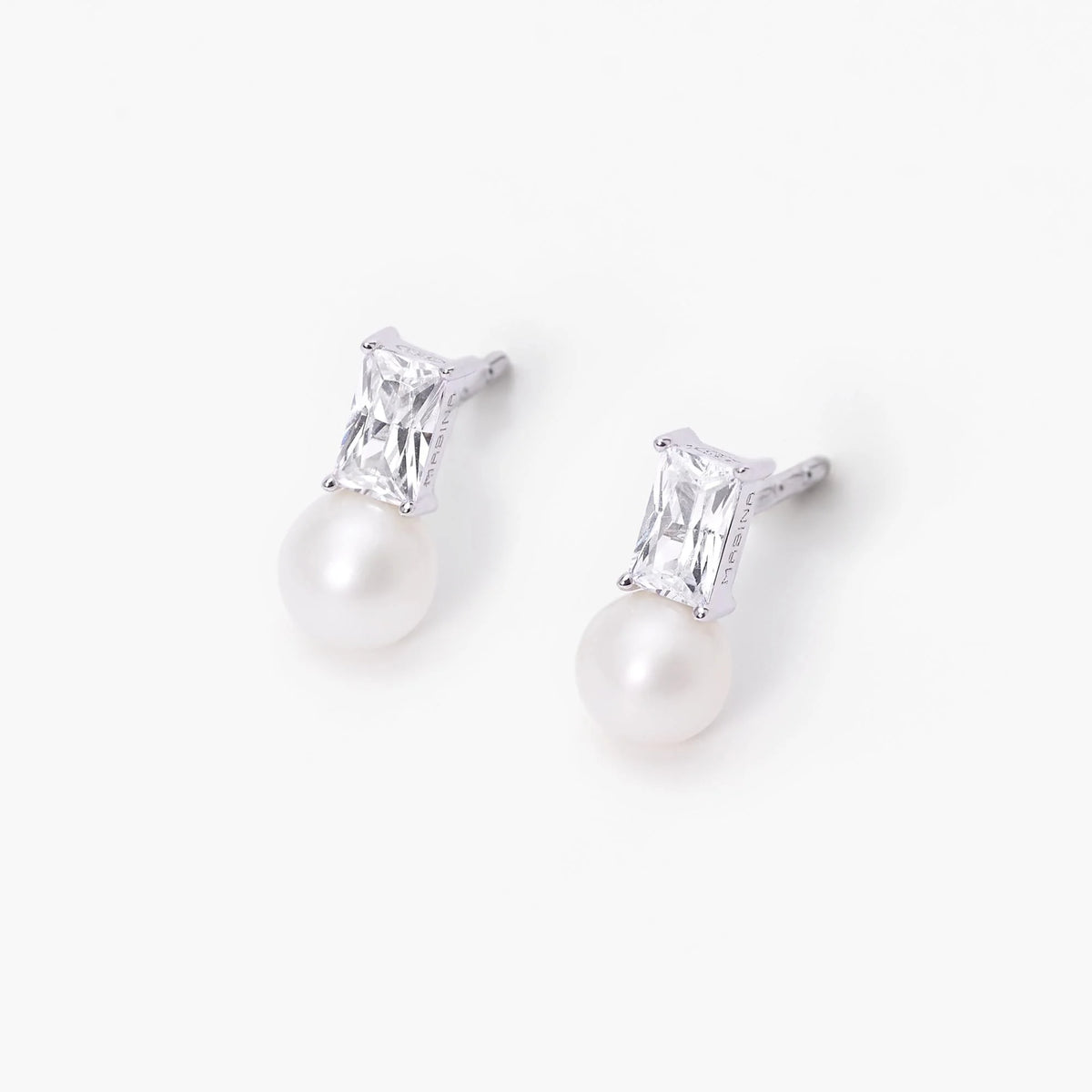 Orecchini In Argento E Perle Mabina Donna "Mon Chéri" 563554