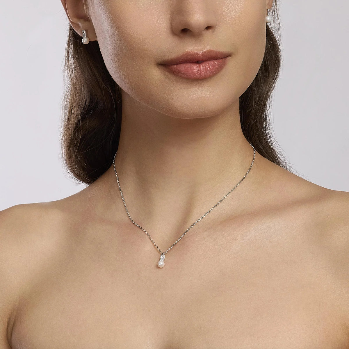 Orecchini In Argento E Perle Mabina Donna "Mon Chéri" 563554