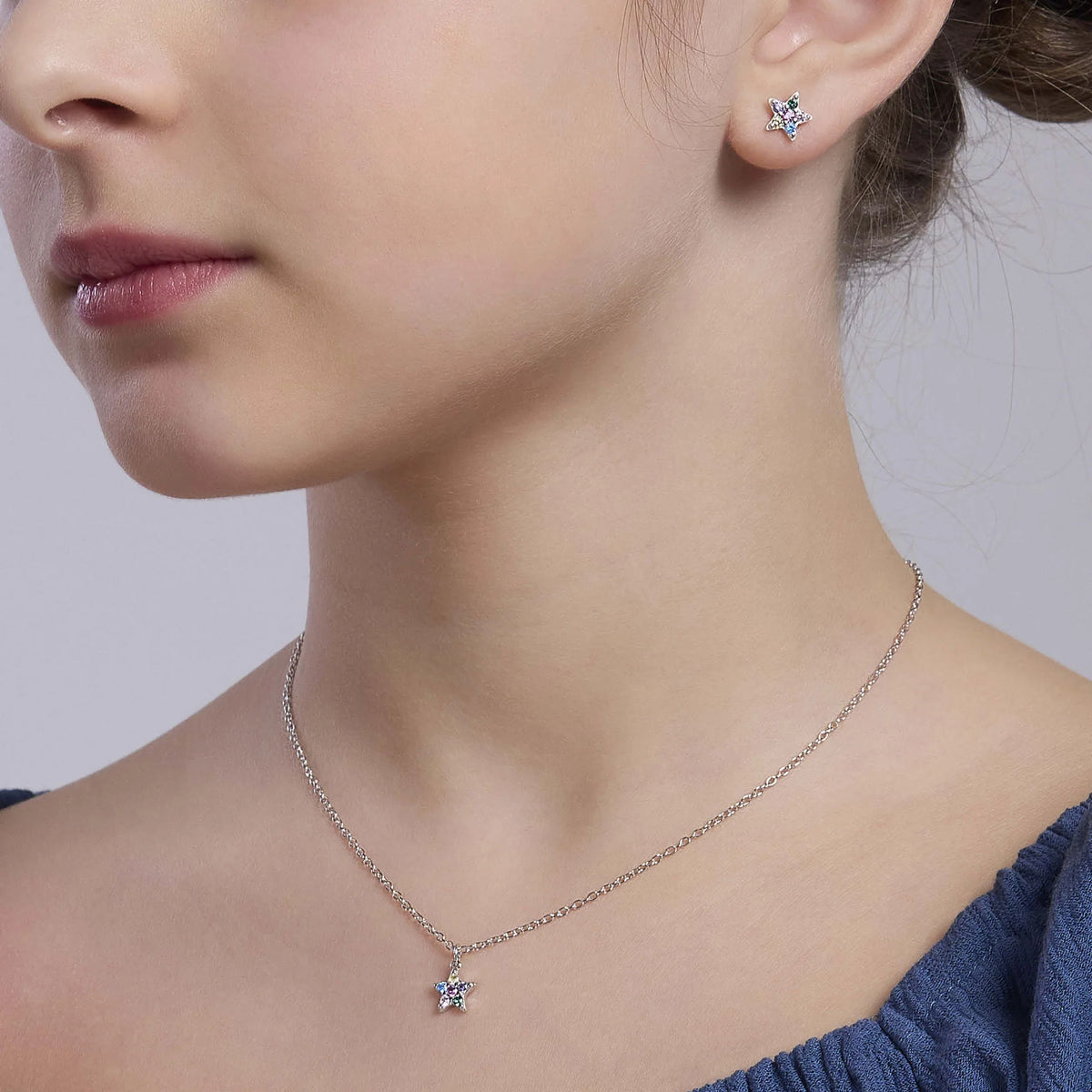 Orecchini In Argento Mabina Bambina "Etoil" 563853