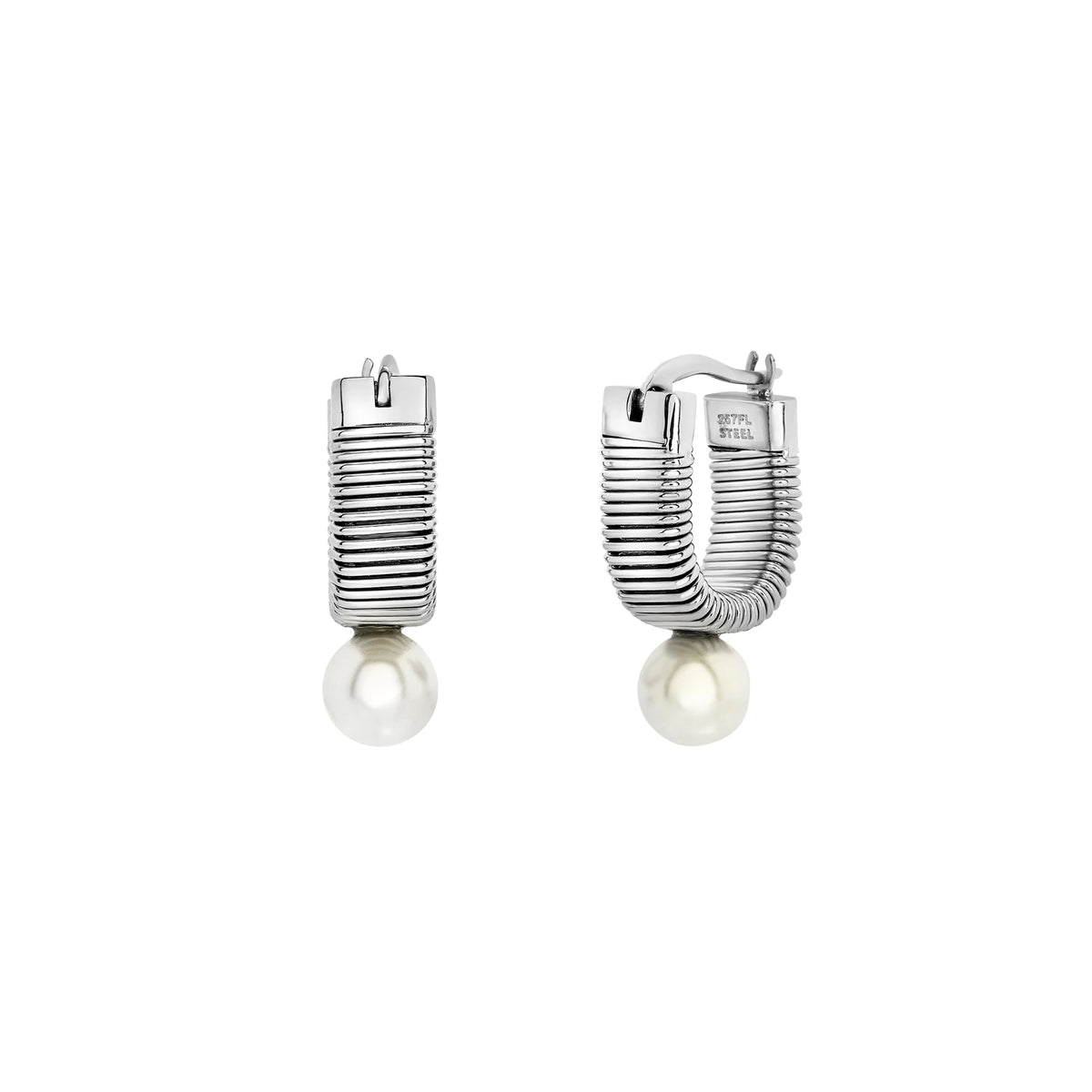 Orecchini Pedenti A Boccola Ovale Con Finitura Specchiata Breil Donna "Stylize" TJ4051