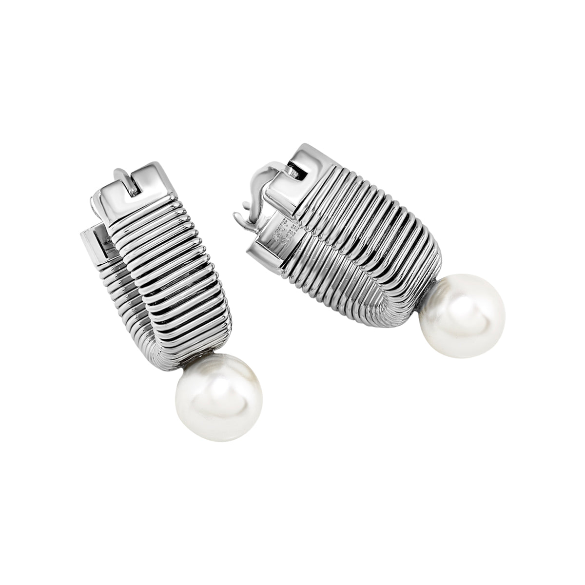 Orecchini Pedenti A Boccola Ovale Con Finitura Specchiata Breil Donna "Stylize" TJ4051