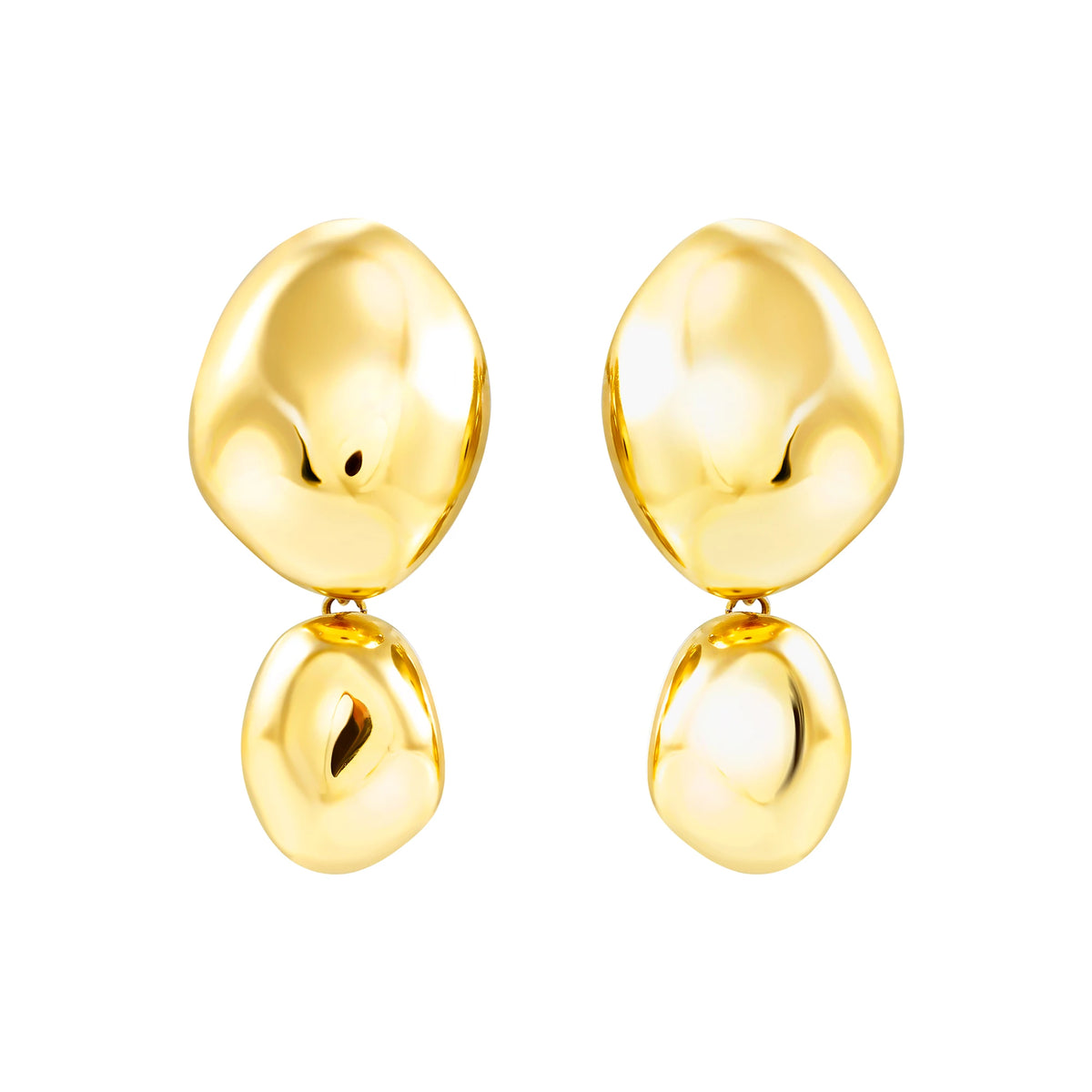 Orecchini Pendenti In Acciaio Con Finitura Ip Oro 14k Breil Donna "Petra" TJ4240