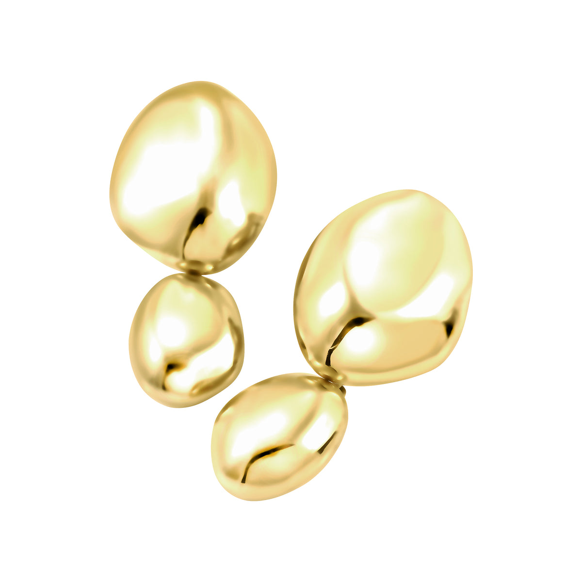 Orecchini Pendenti In Acciaio Con Finitura Ip Oro 14k Breil Donna "Petra" TJ4240