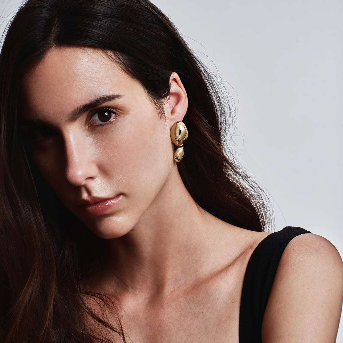 Orecchini Pendenti In Acciaio Con Finitura Ip Oro 14k Breil Donna "Petra" TJ4240