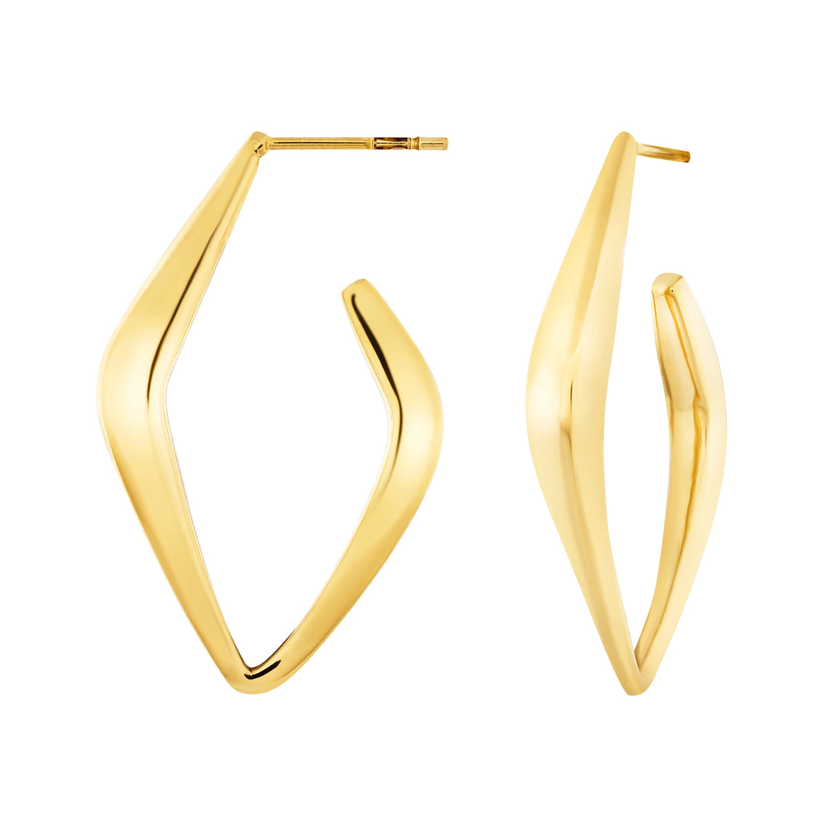 Orecchini Pendenti In Acciaio Con Finitura PVD Oro 14K breil Donna "Elongè" TJ4105